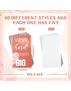 Tarjetas de Afirmación Jinei 300 Piezas Diseño Bohemio 2