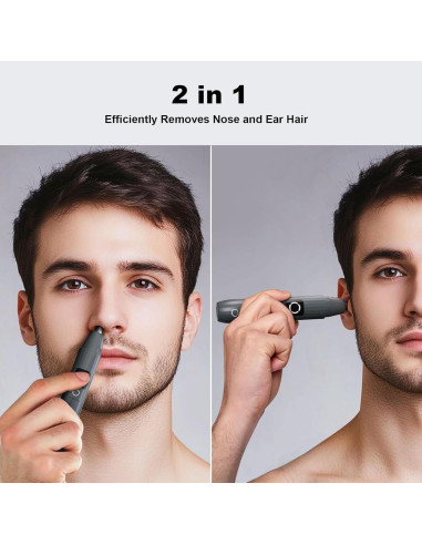 Recortadora de Vello Nasal JISHO USB Tipo-C Impermeable