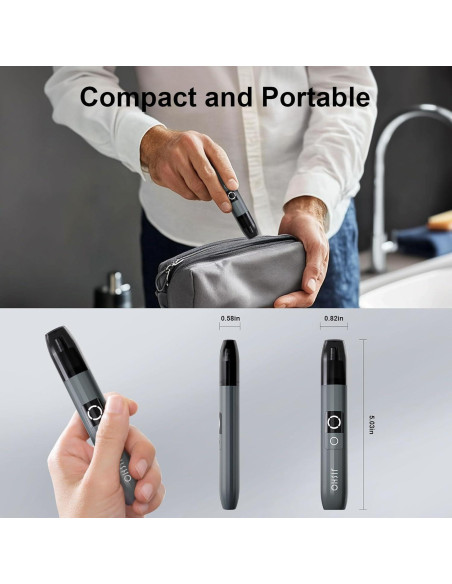 Recortadora de Vello Nasal JISHO USB Tipo-C Impermeable