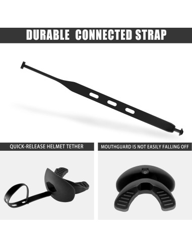 Protector Bucal GY para Fútbol y Deportes de Contacto - Negro