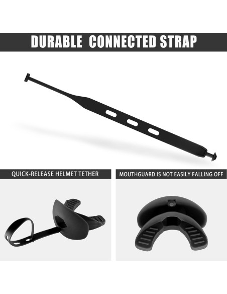 Protector Bucal GY para Fútbol y Deportes de Contacto - Negro