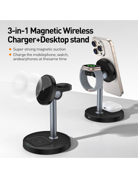 Estación de Carga 3 en 1 FLYING APSARAS para Apple - Carga Rápida Estación de Carga 3 en 1 FLYING APSARAS para Apple - Carga Rápida