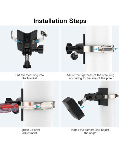 Soporte de Montaje en Poste para Cámara Blink HOLACA 1 Paquete Soporte de Montaje en Poste para Cámara Blink HOLACA 1 Paquete