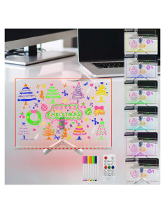 Tablero de Borrado en Seco Laysinly LED 40x30 cm 7 Colores