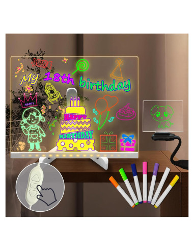 Tablero de Borrado en Seco Acrílico ASEAZ 20x30cm Amarillo