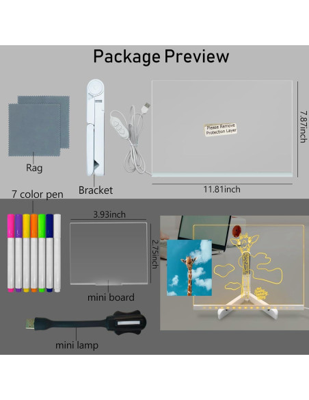 Tablero de Borrado en Seco Acrílico ASEAZ 20x30cm Amarillo Tablero de Borrado en Seco Acrílico ASEAZ 20x30cm Amarillo