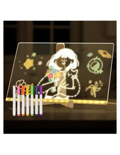 Tablero de Borrado en Seco LED AMUSIGHT 30x20 cm Acrílico