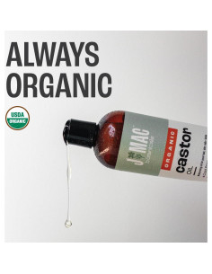 Aceite de Ricino Orgánico Prensado en Frío J Mac 473 ml BPA Libre 2