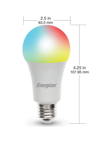 Bombillas LED Inteligentes Energizer Connect 2 Paquete RGB y Blancas