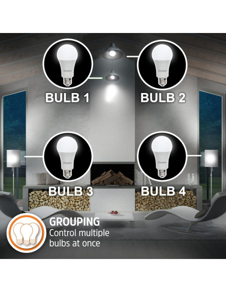 Bombillas LED Inteligentes Energizer Connect 2 Paquete RGB y Blancas