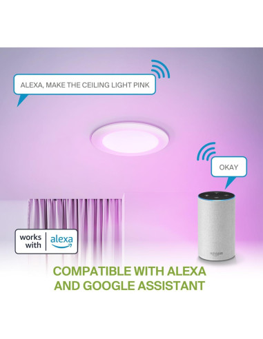 Paquete de 6 Luces LED Empotradas ASD RGBW 15W 2700K-6500K