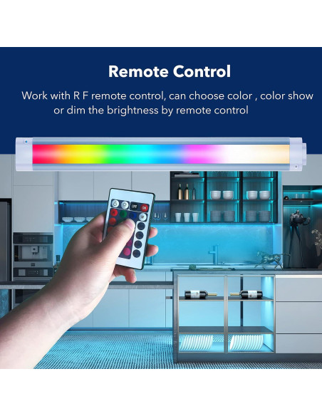 Iluminación Inteligente Bajo Gabinete LAMPAOUS RGB 30.48 cm