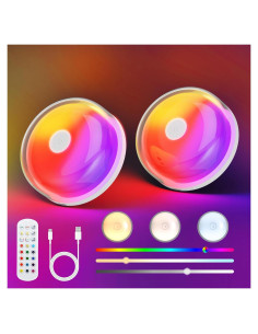 Luz de Ducha Recargable Funlenry - 15 Colores, Control Remoto