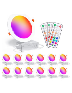 Downlight LED Empotrado 6 Pulgadas Taptoron RGBCW 16W 1350LM