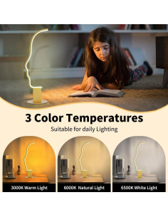 Lámpara de Mesa LED RGB Kariosid 52cm Regulable con Temporizador 2