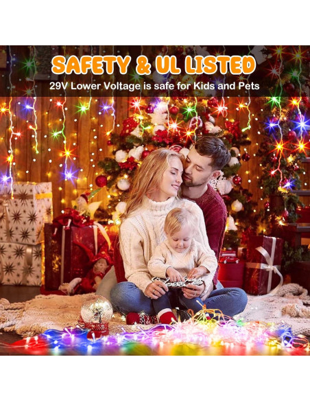 Luces de Navidad Hezbjiti 1000 LED 120m Multicolor con Control Remoto Luces de Navidad Hezbjiti 1000 LED 120m Multicolor con Control Remoto