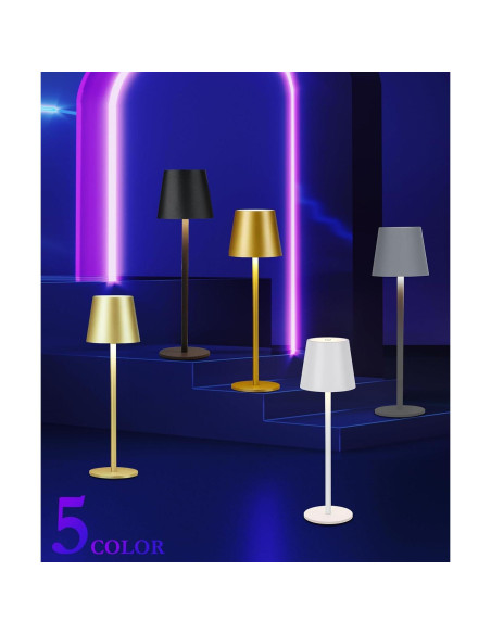 Lámpara de Mesa Inalámbrica RGB Faithorse 2 Paquetes 5200mAh Lámpara de Mesa Inalámbrica RGB Faithorse 2 Paquetes 5200mAh