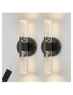 Aplique de Pared Inalámbrico DORESshop 30.48cm Negro 10000mAh