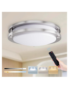 Luz de Techo LED Kalium 33 cm con Control Remoto 24W Ajustable