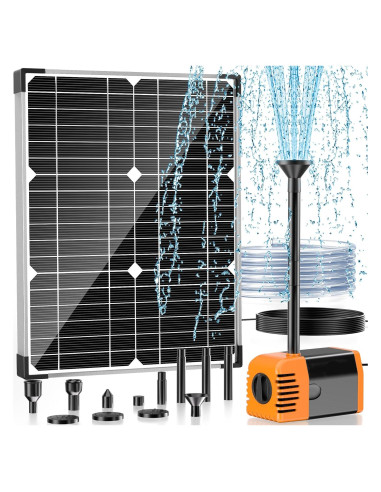 Bomba de Agua Solar 20W POPOSOAP para Estanque y Jardín