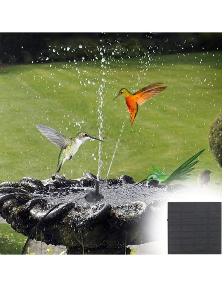 Bomba de Agua Solar CYDZSW 1.2W para Jardín y Baño de Aves
