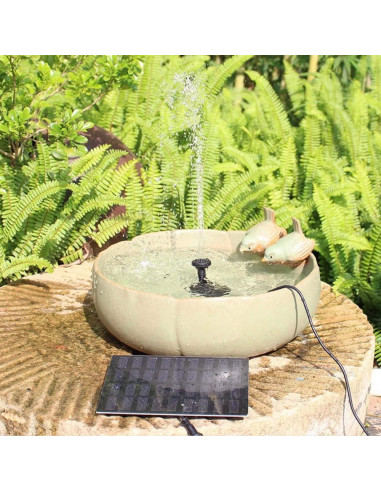 Bomba de Agua Solar CYDZSW 1.2W para Jardín y Baño de Aves