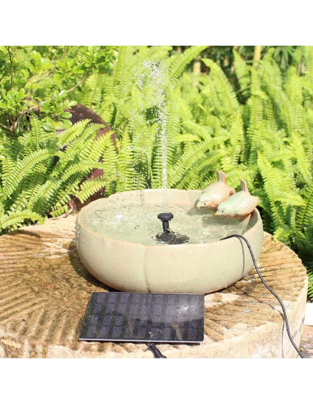Bomba de Agua Solar CYDZSW 1.2W para Jardín y Baño de Aves