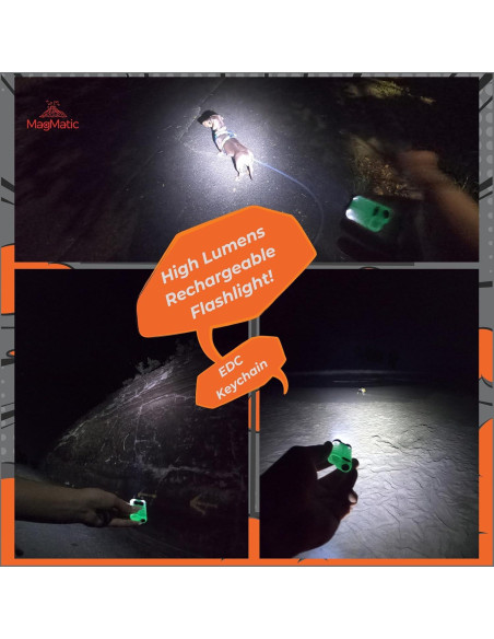 Linterna Mini Recargable MagMatic V3 - 900 Lúmenes, UV