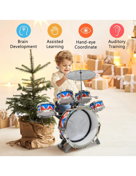 Juego de Batería Infantil CHADRIGIVS 54 cm 1.20 kg para 3-6 años