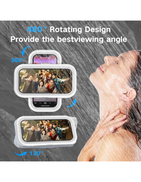 Soporte para Teléfono de Ducha CSBXC a Prueba de Agua 360