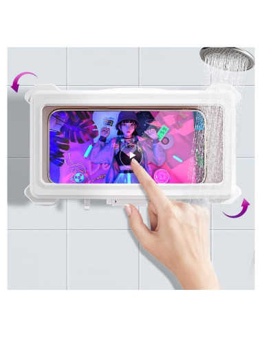 Soporte para Teléfono de Ducha Impermeable CTKEPUN 360