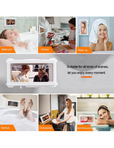 Soporte para Teléfono de Ducha Impermeable CTKEPUN 360