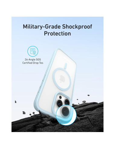 Funda Magnética Anker MagGo Rosa para iPhone 16 Pro Max