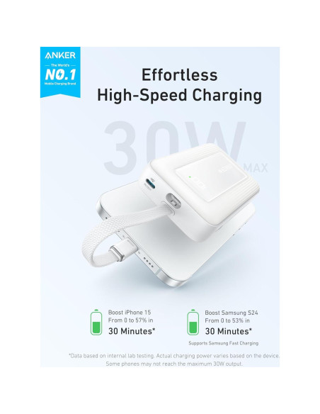 Banco de Energía Anker MagGo 10,000mAh Carga Inalámbrica 15W