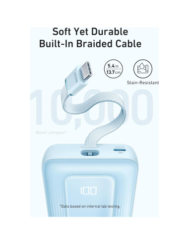 Banco de Energía Anker MagGo 10,000mAh Carga Inalámbrica 15W