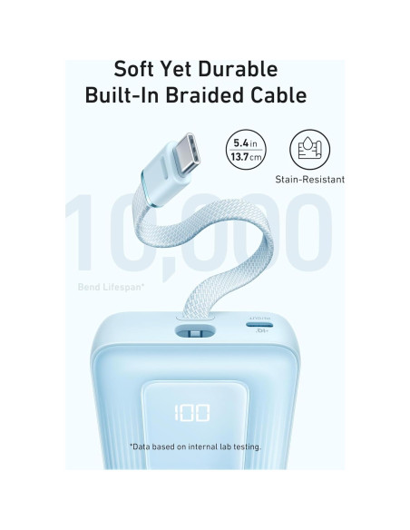 Banco de Energía Anker MagGo 10,000mAh Carga Inalámbrica 15W