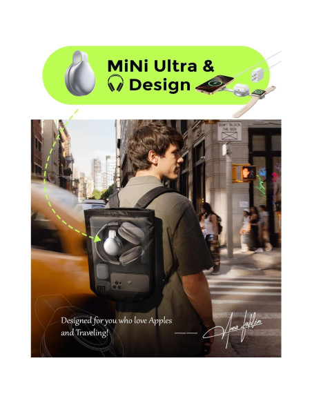 Cargador Inalámbrico 3 en 1 LISEN 15W Qi2 para Apple