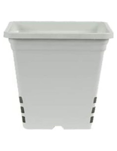 Maceta de Plástico SUNPACK Blanca 23 cm con Drenaje - 1 Unidad