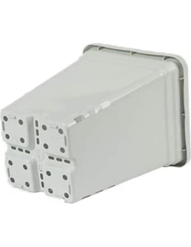 Maceta de Plástico SUNPACK Blanca 23 cm con Drenaje - 1 Unidad