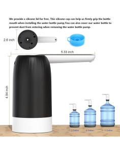 Dispensador de Agua Eléctrico BY4U 5 Galones 3 Modos Plegable 2