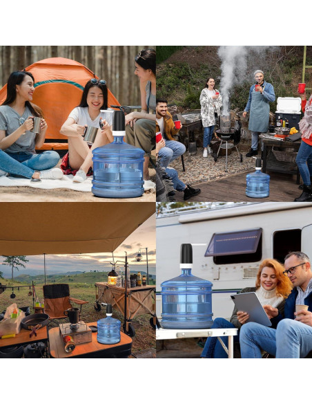 Dispensador de Agua Eléctrico BY4U 5 Galones 3 Modos Plegable