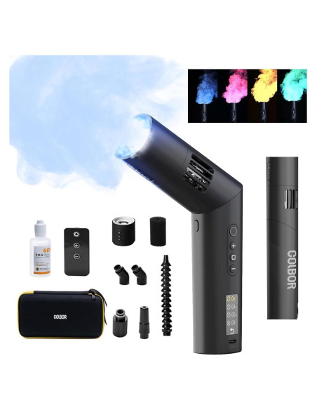 Máquina de Niebla COLBOR CF5 con Ventilador y Luces RGB