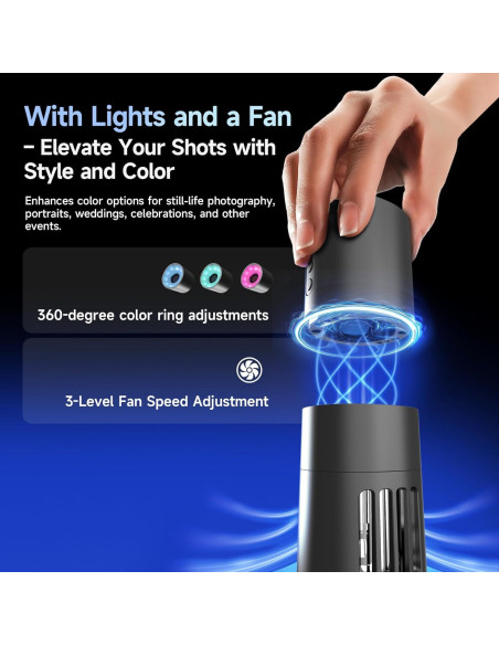 Máquina de Niebla COLBOR CF5 con Ventilador y Luces RGB