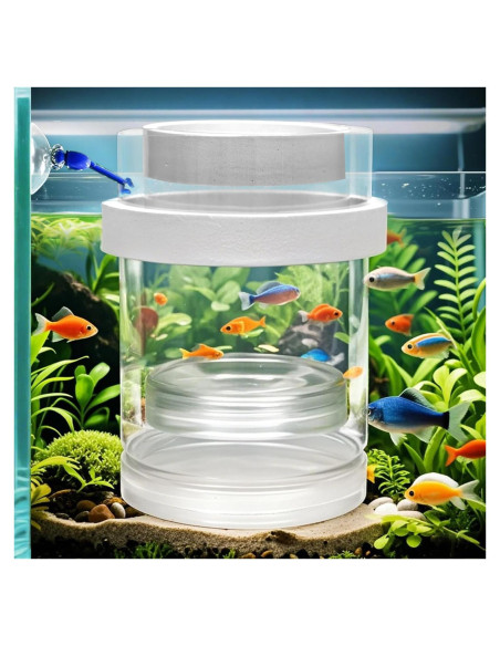 Caja de Cría Flotante KOHUDIS para Alevines 10.2x10.2x14.5cm