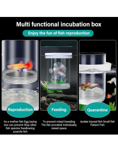 Caja de Cría Flotante KOHUDIS para Alevines 10.2x10.2x14.5cm 2