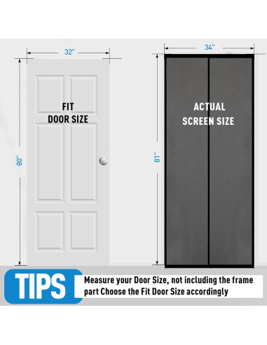 Cortina de Puerta Aislante Magnética HOMWMPA 86x210 cm Gris