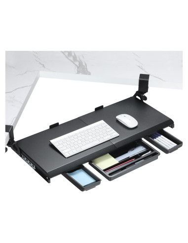 Bandeja de Teclado Ergonomica ETHU para Escritorio en L 68x31cm