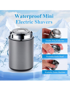 Afeitadora Eléctrica Recargable YOUSHME Mini Portátil Gris 2