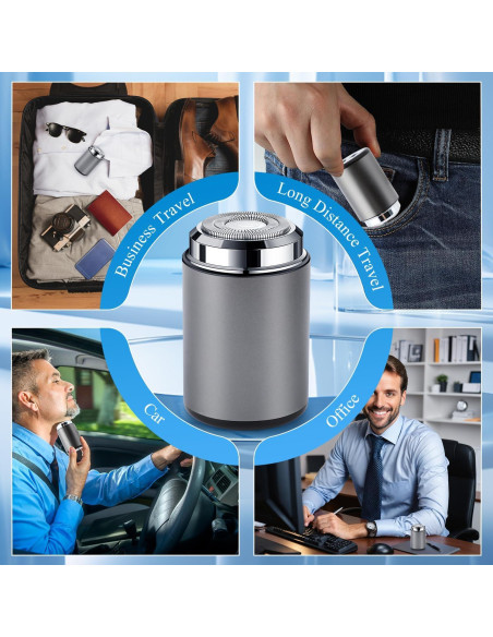 Afeitadora Eléctrica Recargable YOUSHME Mini Portátil Gris