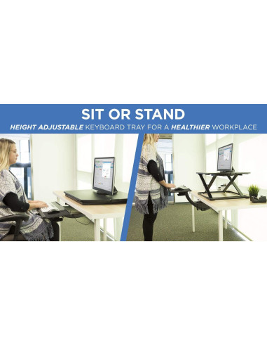 Bandeja de Teclado Ajustable Mount-It! MI-7139 67.3 cm